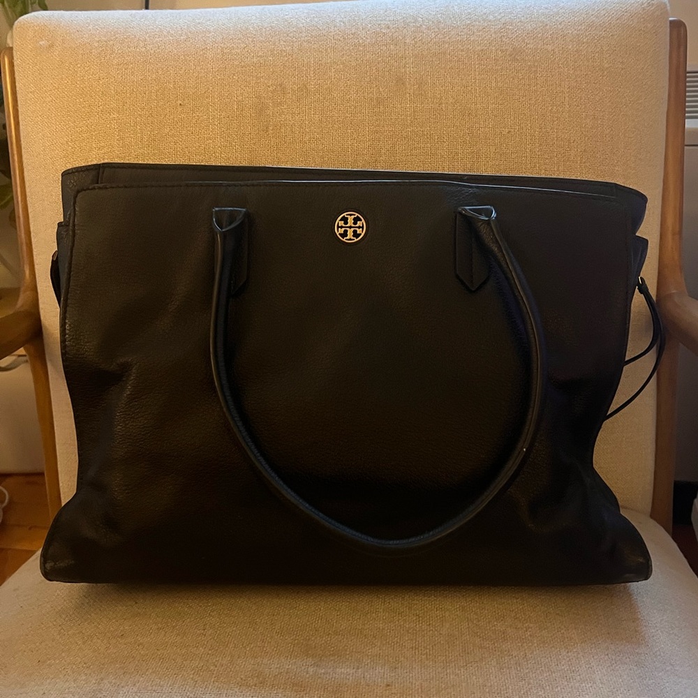 Tory Burch Black Leather Shoulder Bag